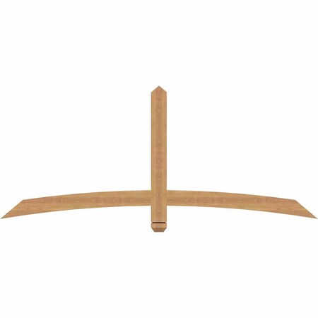 Ekena Millwork Bellingham Timber Gable Bracket, Western Red Cedar, 72"W x 30"H x 1 1/2"D x 3 1/2"F, 10/12 Pitch GBW072X30X0204BEL00SWR